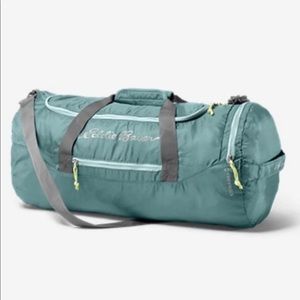 NEW Eddie Bauer Stowaway 45LDuffel-Azure